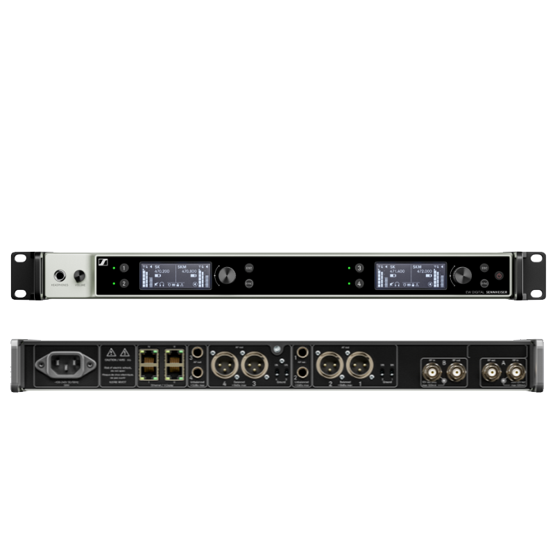 Sennheiser EW-DX EM 2 DANTE/4 DANTE (Q1-9) Dual-Channel Digital Receiver