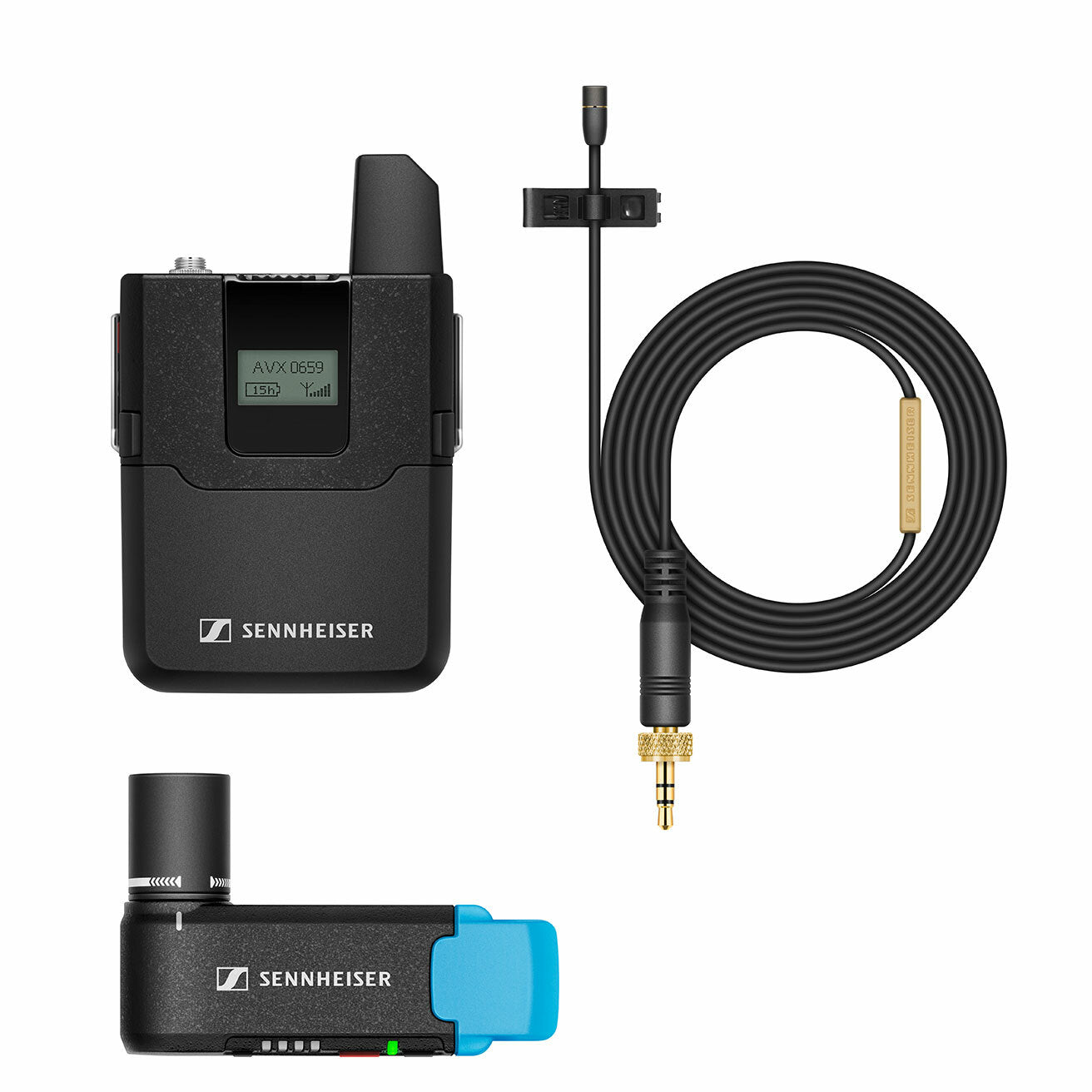 Sennheiser AVX-MKE2 SET-3-UK Digital Wireless Lavalier Microphone Set
