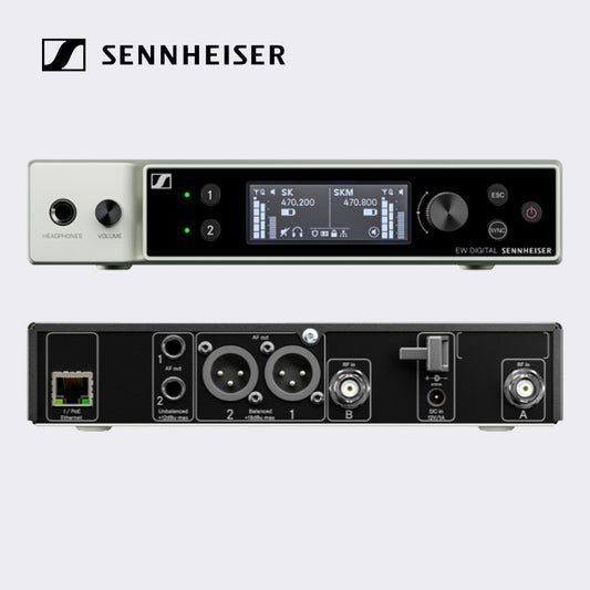 Sennheiser EW-DX EM 2 DANTE/4 DANTE (Q1-9) Dual-Channel Digital Receiver