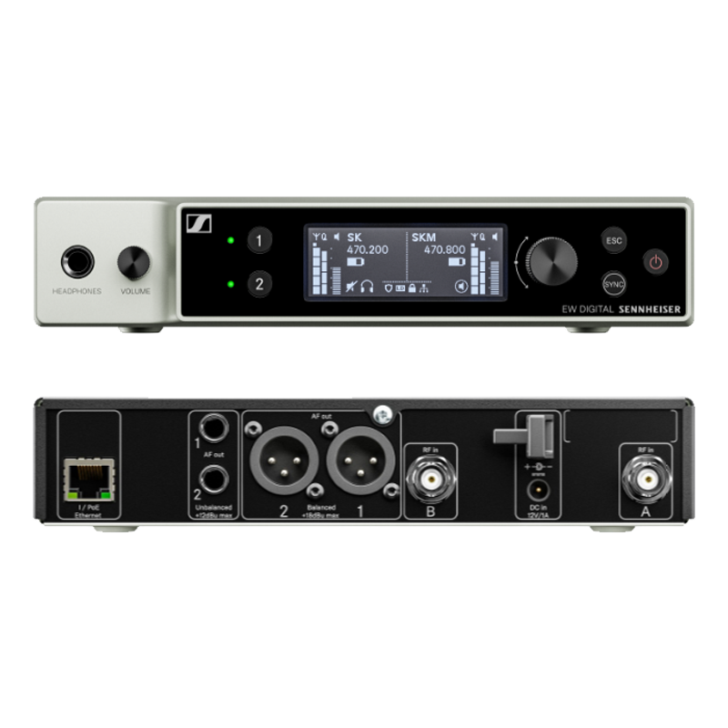 Sennheiser EW-DX EM 2 DANTE/4 DANTE (Q1-9) Dual-Channel Digital Receiver