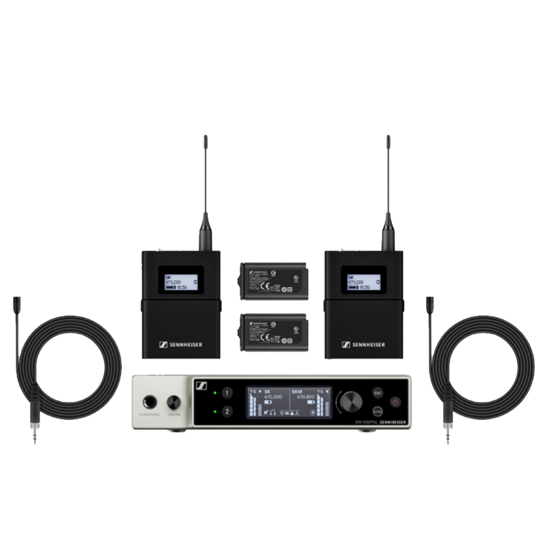 Sennheiser EW-DX MKE 2 Digital wireless lavalier microphone Set